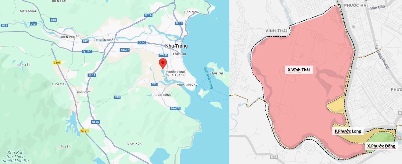 Vị trí dự án Sun Group Nha Trang